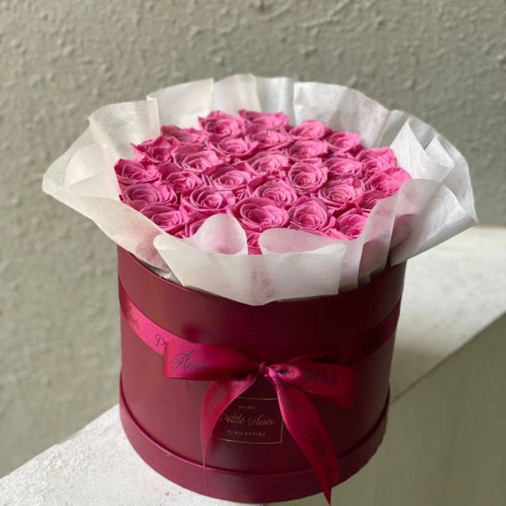 thumbnail image 2 of Glamour Allure Boutique Handmade Preserved Real Red Roses In Gift Box – 19 Roses 2 of 4